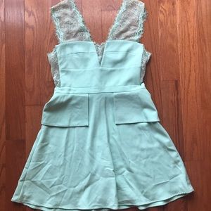 Mint green occasion dress